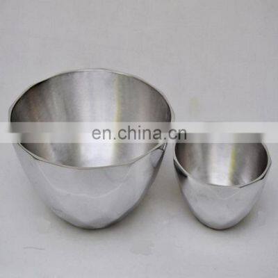 aluminum large shiny fruit bowls