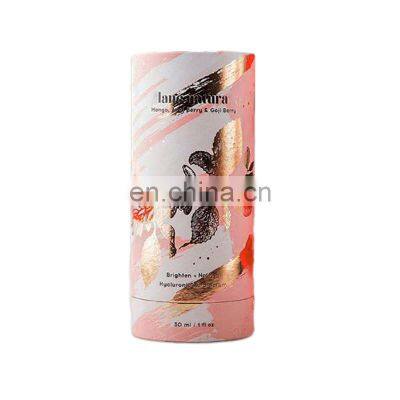 Wellness Paper Core Glass Bottle Gift Box With Round Cardboard Cylinder Coffee Pot Paper Tube photo-4