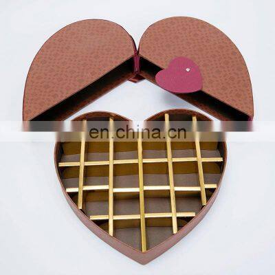 Innovate printed heart shaped package for sale custom made chocolate packing carton candy gift box