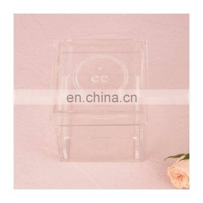 Luxury Ring Box Custom Logo Small Clear Acrylic Ring Box Luxury Clear Acrylic Box for Wedding Ring photo-5