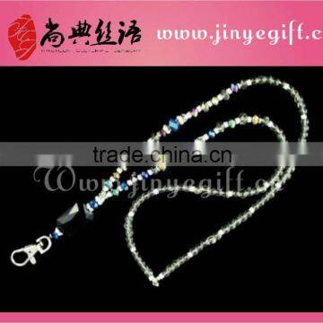 Guangzhou Wholesale Bling Sparkling Crystal Beaded Keychain Lanyard