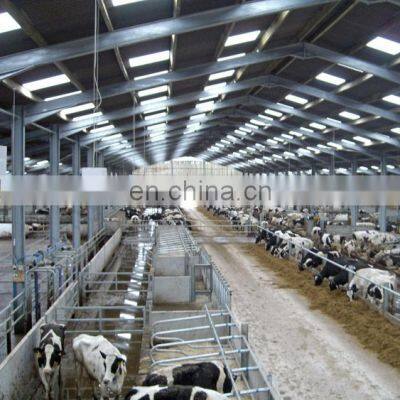 Design Large Modern Prefab Steel Structure Cow Poultry Shed Barns