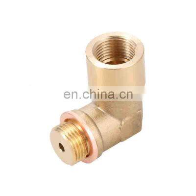 Angled Lambda O2 Oxygen Sensor Extender Spacer for decat hydrogen M18x1.5 brass Oxygen sensor copper connector