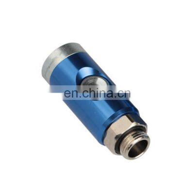 Push Button Prevents Air Circulation and Release Plug Push Button Safety Air Plug Coupler