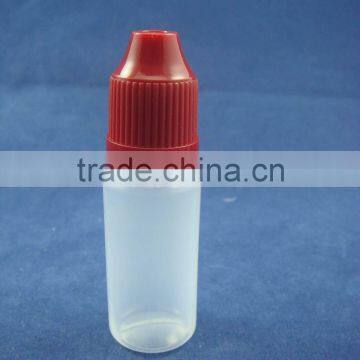 e liquid ecigarette safty and child resistance cap drop bottle 15ml PE/PET material