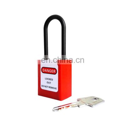 High Quality OEM 4.5mm Diameter Nylon Shackled Slim Safety Padlock