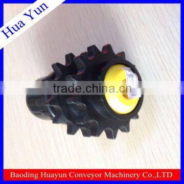 Gravity Conveyor Parts Spring Loaded Steel Zinc Plated Conveyor Roller With Plastic Conveyor Roller End Caps photo-3