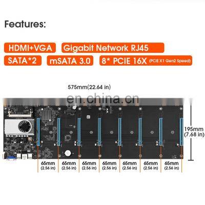Hot Selling S37 Motherboard Cpu Set 8 Graphics Card Slot Ddr3 Memory Integrated VGA Interface Low Power Motherboard photo-3
