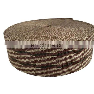 factory custom 30mm 40mm 50mm friendly jacquard woven polypropylene webbing ribbon For bags luggage garment backpack