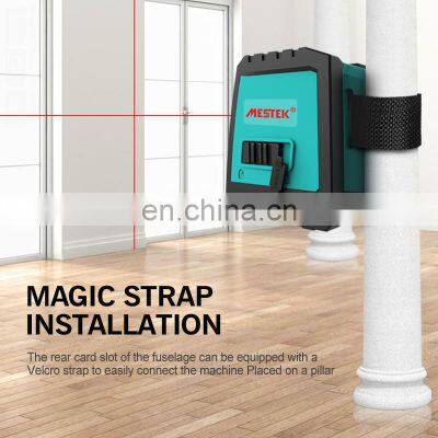 MESTEK Best Price 2 Lines Cross Line Self-leveling Line Rotary 360 Degree Red Beam Laser Level Meter New Laser Leveling photo-2
