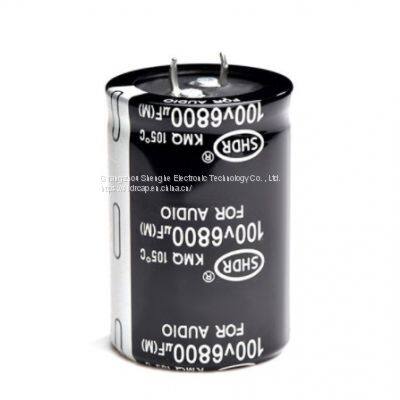 Electrolytic Capacitors Horn Capacitor 6800UF100V super aluminum electrolytic