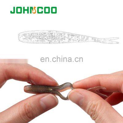 JOHNCOO Rockfish Soft Bait Root Plastic Worm Artificial Fishing Lure