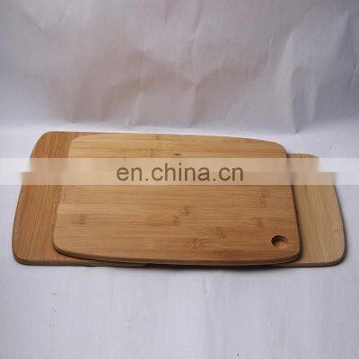 Custom Logo Organic Bamboo Kitchen Chopping Board Cookie Meat Cheese Serving Plate Bamboo Cutting Blocks With Hanging Hole photo-2