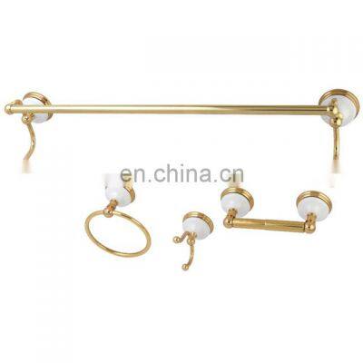 European Antique Bathroom Accessories Solid Copper Retro Bathroom Hardware Set For Bathroom Decoration photo-5