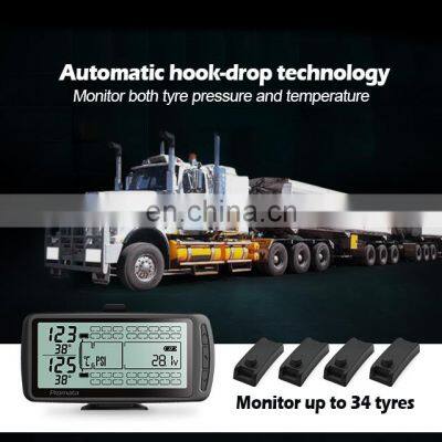 34 Sensor Truck 200PSI 14BAR TPMS Internal Tire Pressure Monitoring Sensor System for Tip Lorry Heavy-duty Truck photo-2