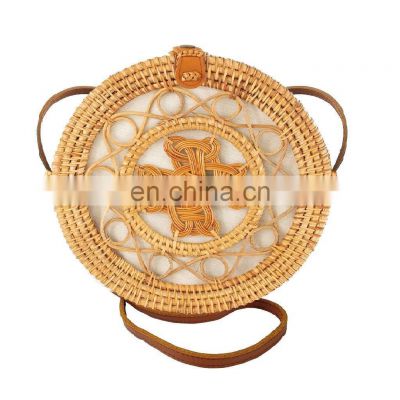 Unique design Rattan Round Bag Summer Crossbody Beach Bag for Women