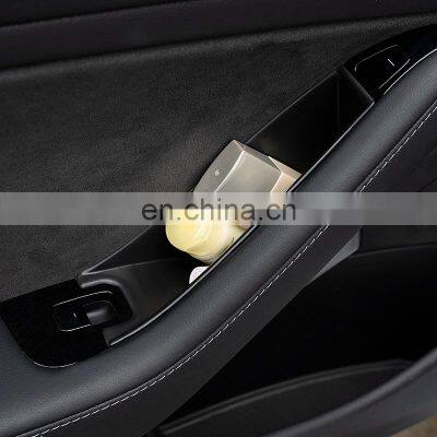 4pcs Car Door Handle Pocket Storage Box Organizer Container Holder Box for Tesla Model 3 Y 2017-2021 Interior Accessories photo-3