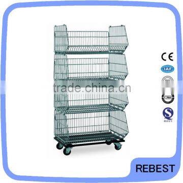 Folding welded mesh panel mesh cage