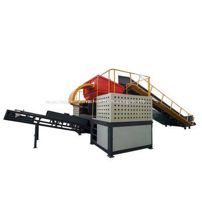 industrial waste bottle bag strap recycling double shaft metal plastic shredder with ce