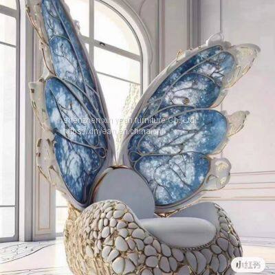 2023 New Design Armchair Light Luxury Queen Butterfly Chair