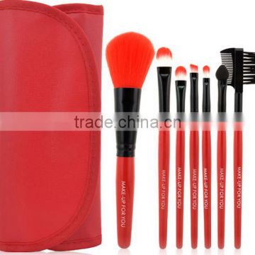 7pcs Synthetic Hair Makeup brush set Portable Travel make up brushes