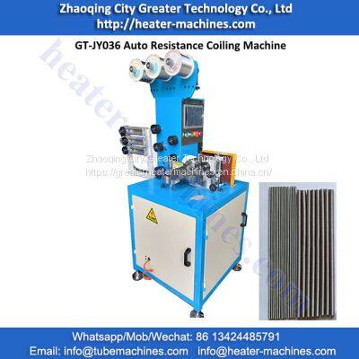 GT-JY036 Auto resistance winding machine Single wheel 1-3wires heater winding machinery