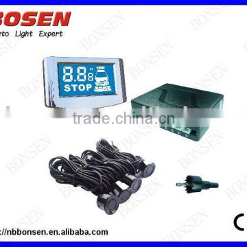 LCD Parking Sensor,blue screen,dual CPU, 4sensor system