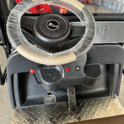 New Popular 1000W 4 Wheel Electric 6 Seater Golf Cart With Roof photo-3