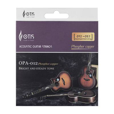 OTIS Folk Guitar String OPA-012,Good Quality Phosphor Copper Acoustic Guitar Strings, Durable Acoustic Guitar String Set