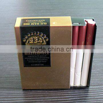 push and pull cigarette tin box