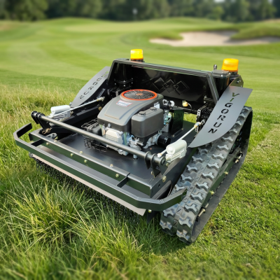Venta de máquina cortacésped de oruga controlada por radio Vigorun VTLM800 para el mantenimiento de pastos altos en campos de golf