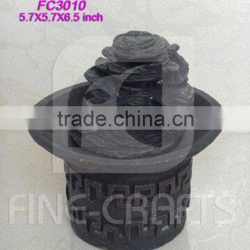 Polyresin rockwork fountain battery powered with CE attestation