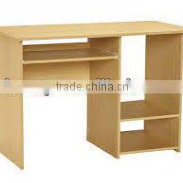 wooden grain melamined mdf or particle board drawing table with computer desk