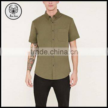 Man Clothing Button-Collar Shirt With Pocket Bangladesh Clothing