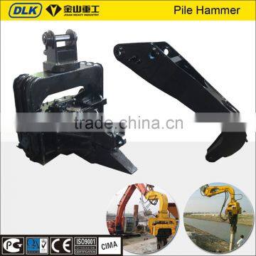 excavator mounted pile driver for construction machine