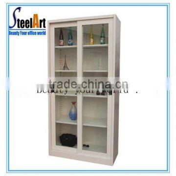 Atistic glass display cabinet