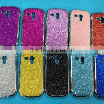Shiny Chrome luxury diamond hard back case for Samsung galaxy s3 mini i8190