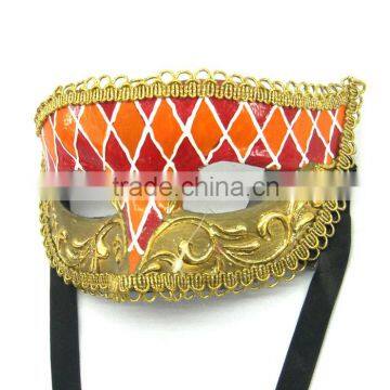 Princess Venice Men and Women Half Face Lace Hollow Led Mask Carnival Half Face Mask