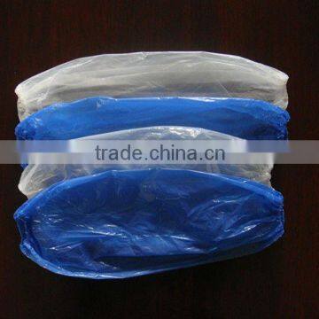 Cleanroom Disposable Plastic PE Over Sleeves Elastic Cuff Blue or White photo-1