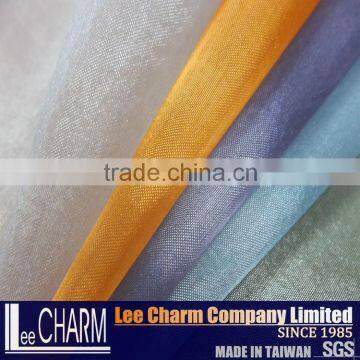 Taiwan Polyester Shimmer Organza Evening Dress Fabric