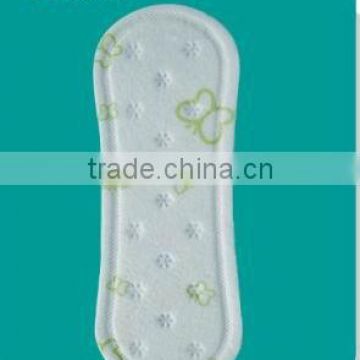 155mm cottony Panty liner with club flower press