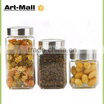 2016Flexible industrial mason jar glass with straw lid 160z