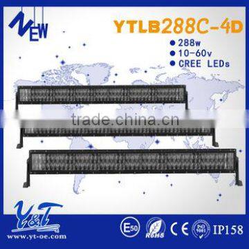 Wholesale led light bar 288w led light bar 10-30 volt IP68 car led light bar 4D for car vehicles