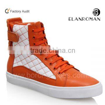 Popular custom made High cut man sneaker shoe in cow leather                        
                                                Quality Choice