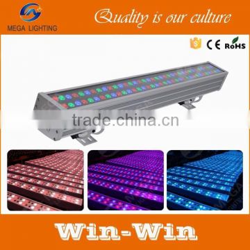 high brightness 72pcs 3w outdoor dmx rgb led wall washer