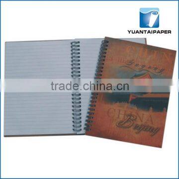 Spiral bound hardcover promotional notebook