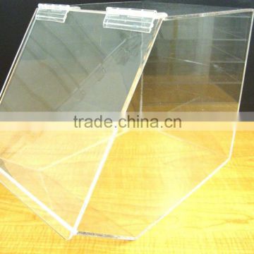 Acrylic 16"w Bulk Bread Storage Display Case Bakery Pastry Cookies Bagel CUPCAKE photo-3