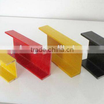 Structural fiberglass channel beam, FRP C channel profile