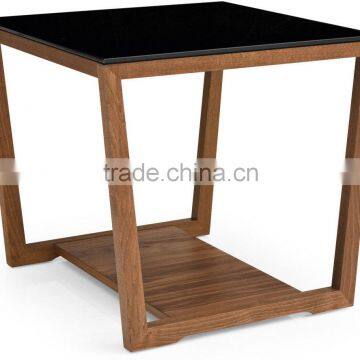 High, square coffee table