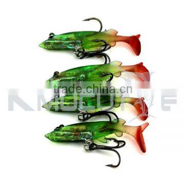 CH14SF15 Lead head fishing lure shad bait 6cm 4g shad fishing lure lead lure